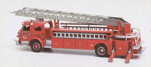GHQ 52009 - N Scale Emergency Fire Dept. Vehicles - American LaFrance (Unpainted Metal Kit) -- 10...