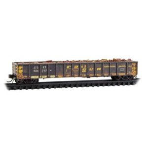 Micro-Trains 170144050 - N Scale Greenville 2494 52'6" Mill Gondola with Load - Ready to Run -- C...