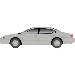 Atlas 1282 - HO 1996 FORD TAURUS SILVER FROST METALLIC