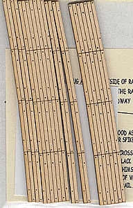 Blair Line 130 - HO Scale Laser-Cut Curved 2-Lane Wood Grade Crossing pkg(2) -- 36" Radius