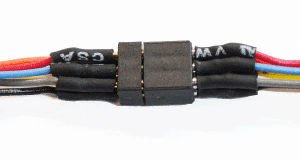 TCS 1411 - Mini Connector Set (1 Male, 1 Female) -- 6-Pin 2 x 3 Array Set .165 x .119 x .465" w/6...