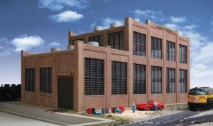 Walthers Cornerstone 2970 - HO Scale Railroad Shop -- Kit - 17-1/8 x 8-3/4 x 8-5/8" 43.4 x 22.2 x...