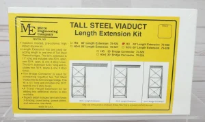 Micro Engineering 75-525 - HO Scale Tall Steel Viaduct Length Extension 60' Feet