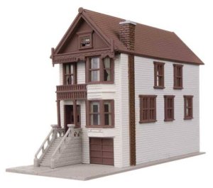 Walthers Trainline 1052 - N Scale Steiner House Victorian House -- Kit - 1-11/16 x 4-3/16 x 2-11/...