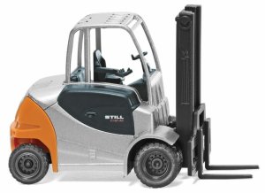 Wiking 66360- HO Still RX 60 Forklift - Assembled -- Silver, Yellow