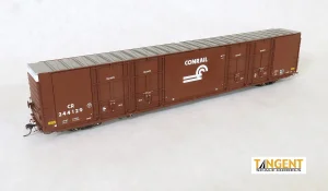 Tangent 25511-01 - HO Greenville 86Ft Quad Plug Door Box Car - X60R Repaint 1988+ - Conrail #2441...