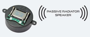 ESU 50349 - Speaker D=28mm x 11mm, round, 4 Ohm, Passive Radiator