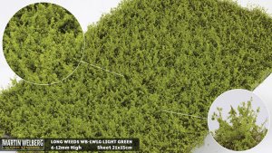 Martin Welberg Scenic Studios WB-LWLG - Weeds - Light Green - 4.5-12mm