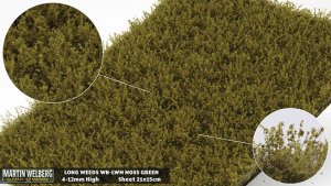 Martin Welberg Scenic Studios WB-LWM - Weeds - Moss Green - 4.5-12mm