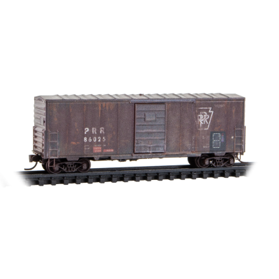 Atlas 024144620 - N Scale - Micro-Trains 40’ Single Door Standard Box Car without Roofwalk - Penn...