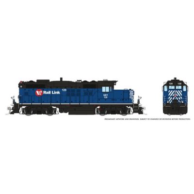 Rapido 54024 - HO GP9u (DC/Silent): Southern Rwy of BC: #128