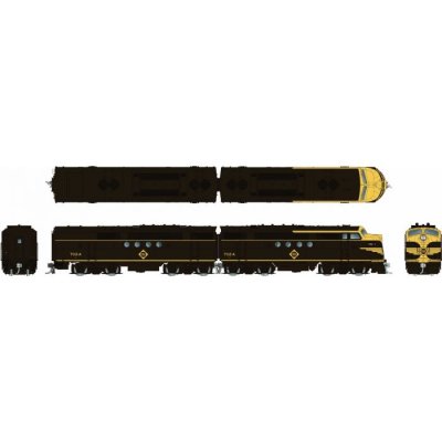 Rapido 1004519 - HO Scale EMD FT A+B (DC/DCC/Sound): Erie: #703A + 703B