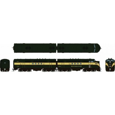 Rapido 1004027 - HO Scale EMD FT A+B (DC/Silent): SAL - Green & Yellow: #4004 + 4104