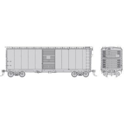 Rapido 1011097 - HO 1937 AAR 40' Boxcar - Round Corner: Painted, Unlettered: Single Car