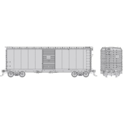 Rapido 1011098 - HO 1937 AAR 40' Boxcar - CNR Style: Painted, Unlettered: Single Car
