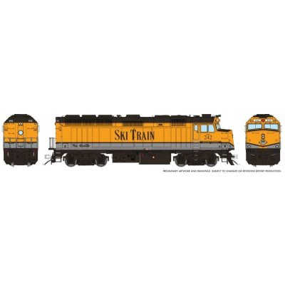 Rapido 1043591 - HO EMD F40PH (DCC/DC/Sound): Denver Ski Train: #242