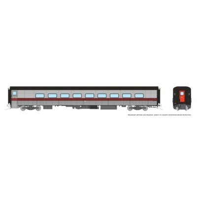 Rapido 1062024 - HO Hawker Siddeley Tempo Coach: Quebec Iron Titanium: Unnumbered