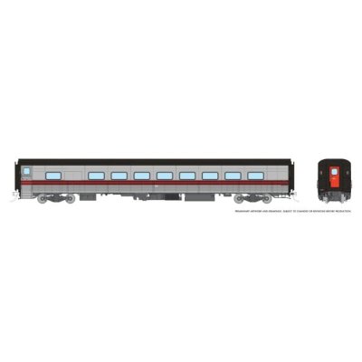 Rapido 1062025 - HO Hawker Siddeley Tempo Snack Coach: Quebec Iron Titanium: Unnumbered