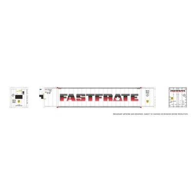 Rapido 1069010 - HO 53' high-cube Container (2-pack): FastFrate