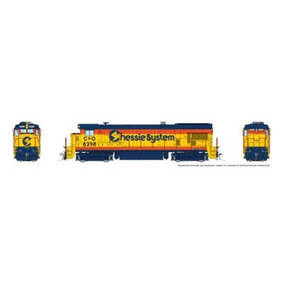 Rapido 1074018 - HO Scale GE B30-7 (DC/Silent): Chessie - C&O Sublettering: #8298