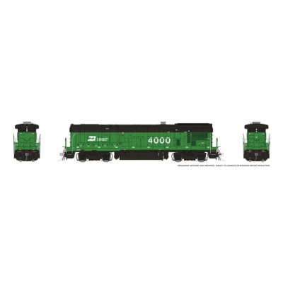 Rapido 1074029 - HO Scale GE B30-7AB Booster (DC/Silent): Burlington Northern w/Early Grille: #40...