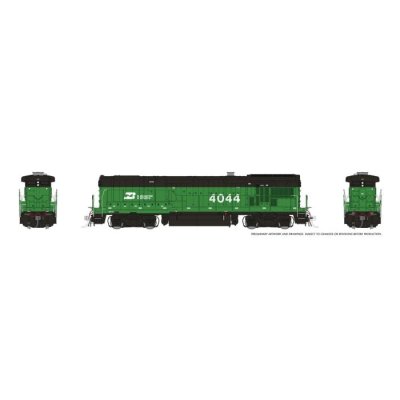 Rapido 1074532 - HO SCALE GE B30-7A Booster (DC/DCC/Sound): Burlington Northern w/Late Grille: #4...