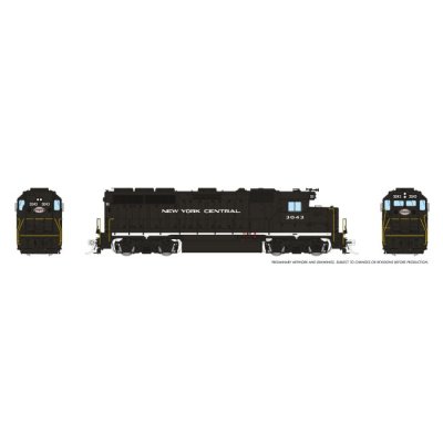 Rapido 1078029 - HO EMD GP40 (DC/Silent): New York Central - Cigar Band: #3043