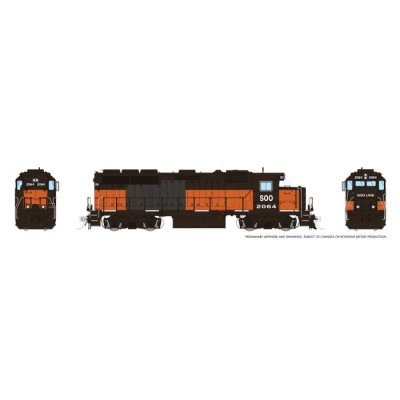 Rapido 1078537 - HO EMD GP40 (DC/DCC/Sound): SOO Line: #2064