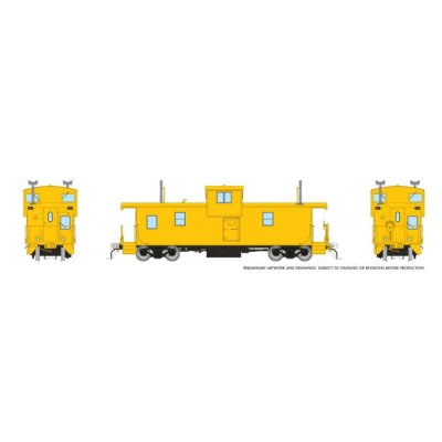Rapido 1101019 - HO Squamish Caboose: Generic Yellow w/ lights