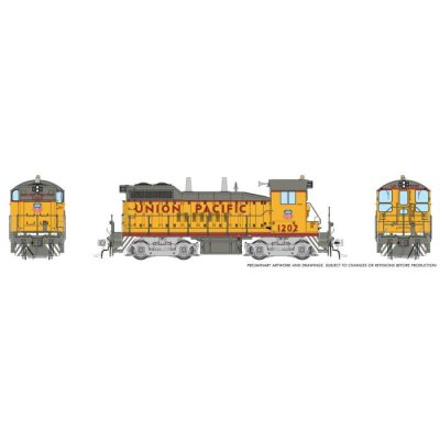 Rapido 1106001 - HO Scale EMD SW10 (DC/Silent): Union Pacific - Early w/ Large Cab Herald: #1202