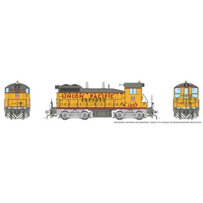 Rapido 1106504 - HO Scale EMD SW10 (DC/DCC/Sound): Union Pacific - Early w/ Large Cab Herald: #12...