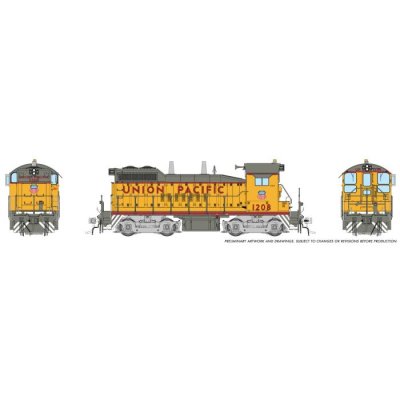 Rapido 1106005 - HO Scale EMD SW10 (DC/Silent): Union Pacific - Early w/ Large Cab Herald: #1208