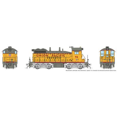 Rapido 1106007 - HO Scale EMD SW10 (DC/Silent): Union Pacific - Late w/ Small Cab Herald: #96