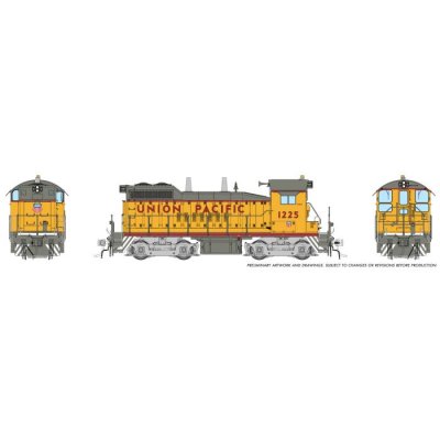 Rapido 1106510 - HO Scale EMD SW10 (DC/DCC/Sound): Union Pacific - Late w/ Small Cab Herald: #122...