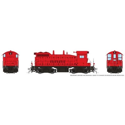 Rapido 1106027 - HO Scale EMD SW10 (DC/Silent): Industrial Red
