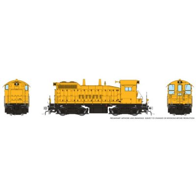 Rapido 1106028 - HO Scale EMD SW10 (DC/Silent): Industrial Yellow
