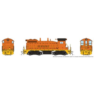 Rapido 1106030 - HO Scale EMD SW10 (DC/Silent): Industrial Orange