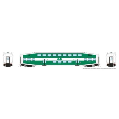 Rapido 1110003 - HO BiLevel Commuter Car: GO Transit - Late: Coach #2522 (Accessible)