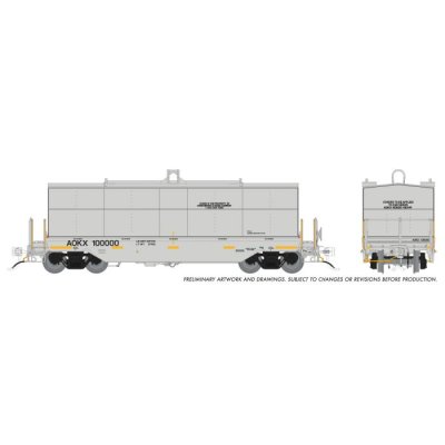 Rapido 1128005 - HO Greenbrier Coil Car: Greenbrier Leasing (AOKX) - Gray: 6-Pack