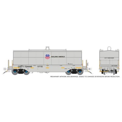 Rapido 1128009 - HO Greenbrier Coil Car: Union Pacific - Gray / UP Logo: 6-Pack #2