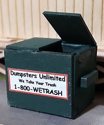 Osborn Model Kits 1132 - HO Scale Garbage Dumpster - 4 pack