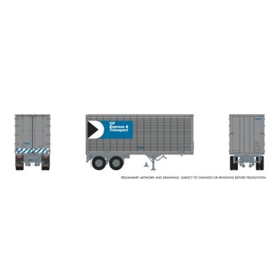 Rapido 1146017 - HO 26' Can-Car Trailer: CP Express/Transport: #7557