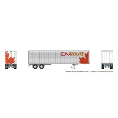 Rapido 1146044 - HO 45' Trailmobile Dry Van Trailer: CN Route: #RZ432030