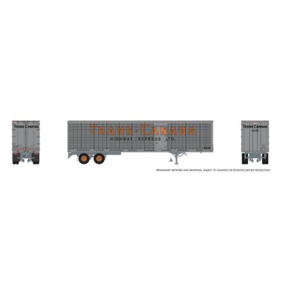 Rapido 1146073 - HO 45' Trailmobile Dry Van Trailer: Trans-Canada Hwy Express: #4563