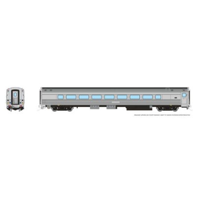 Rapido 115098 - HO VIA HEP2 Coach: Painted, Unlettered