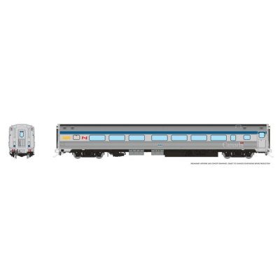 Rapido 115119 - HO Budd Coach w/HEP: VIA Rail - Canada Scheme: #8121