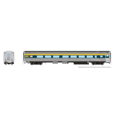 Rapido 115120 - HO Budd Coach w/HEP: VIA Rail - Current Scheme (Teal): #8100