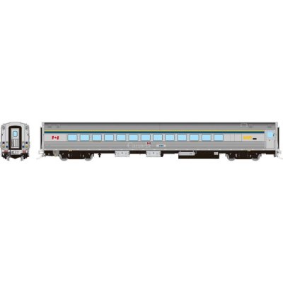Rapido 115134 - HO Budd Small Window Coach: VIA Rail - HEP2 Coach Scheme: #4106