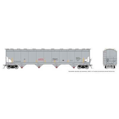 Rapido 136098 - HO Trinity 6221cuft Covered Hopper: Data Only Grey: Single Car