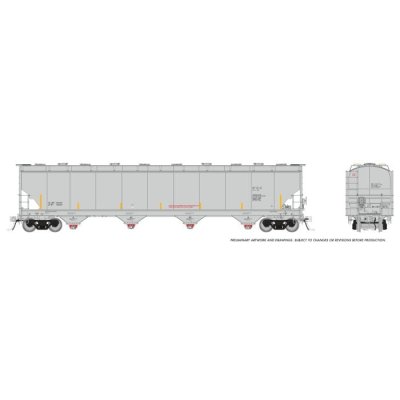 Rapido 136099 - HO Trinity 6241cuft Covered Hopper: Data Only Grey: Single Car